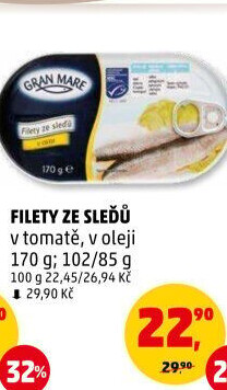 Sleď filety v omáčce Gran Mare