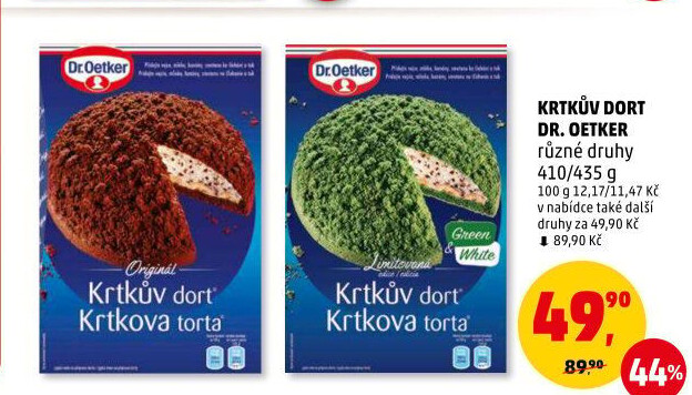 Směs na krtkův dort Dr. Oetker