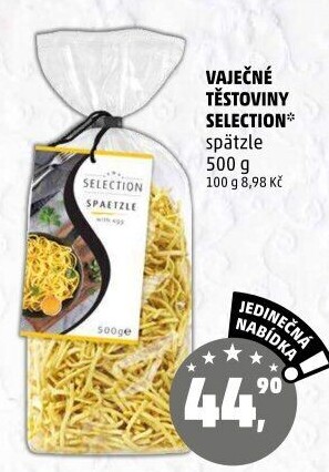 Špecle vaječné Selection