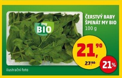 Špenát baby My BIO