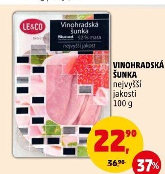 Šunka vinohradská nejvyšší jakosti LE&