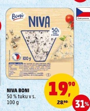 Sýr Niva 50% Boni