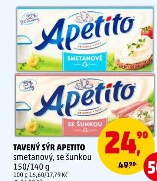 Sýr tavený Apetito