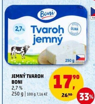 Tvaroh jemný Boni