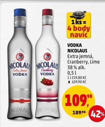Vodka extra jemná St. Nicolaus