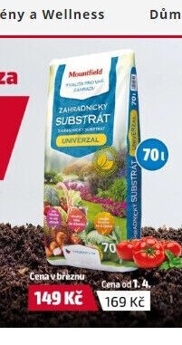 Zahradnický substrát univerzál 70l - Mountfield akcniletaky.com