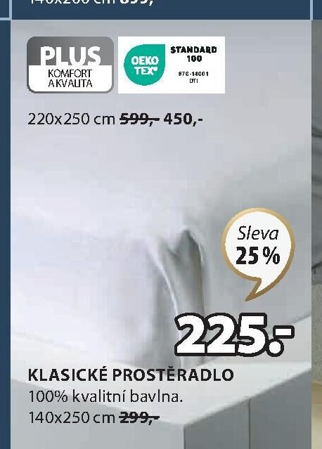 KLASICKÉ PROSTĚRADLO - Jysk akcniletaky.com