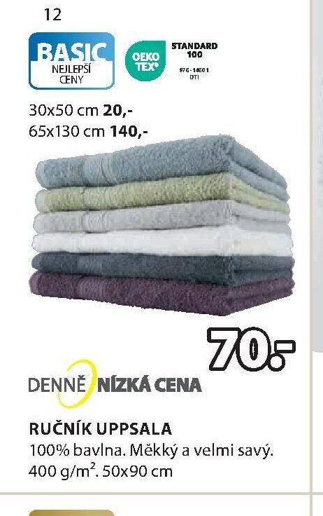 Ručník UPPSALA - Jysk akcniletaky.com