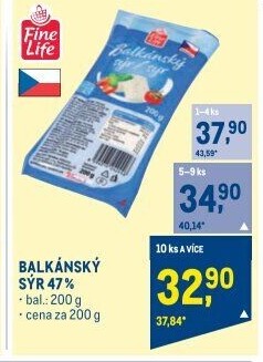 Balkánský sýr Fine Life