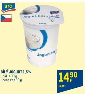 Bílý jogurt Aro