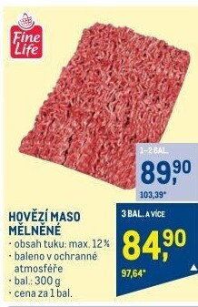 Hovězí mleté maso Fine Life