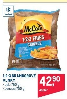 Hranolky vlnky mražené 1.2.3.McCain