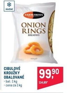 Kroužky cibulové mražené Farm Frites