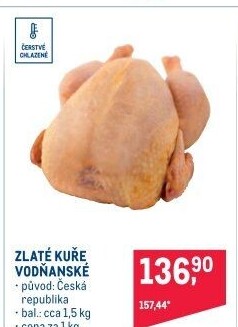 Kuře Zlaté Vodňanské kuře