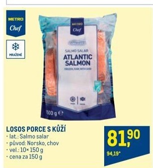 Losos filety mražený Metro Chef