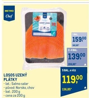 Losos uzený Metro Chef