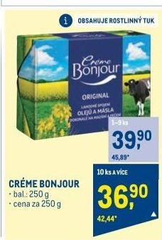 Margarín Créme Bonjour Rama