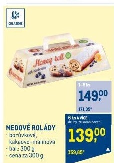 Medová roláda Marlenka