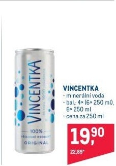 Minerální voda Vincentka