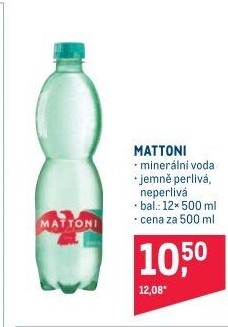 Přírodní voda Mattoni