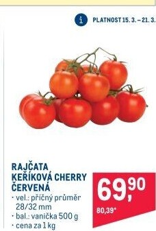 Rajčata cherry keříková