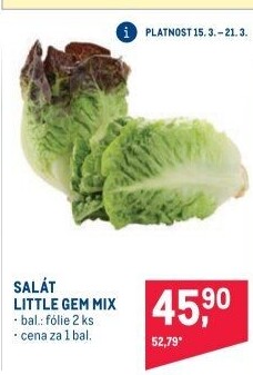Salát little gem