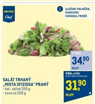 Salát Mista Sfiziosa Metro Chef