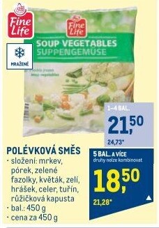 Směs polévková mražená Fine Life