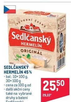 Sýr Hermelín Sedlčanský