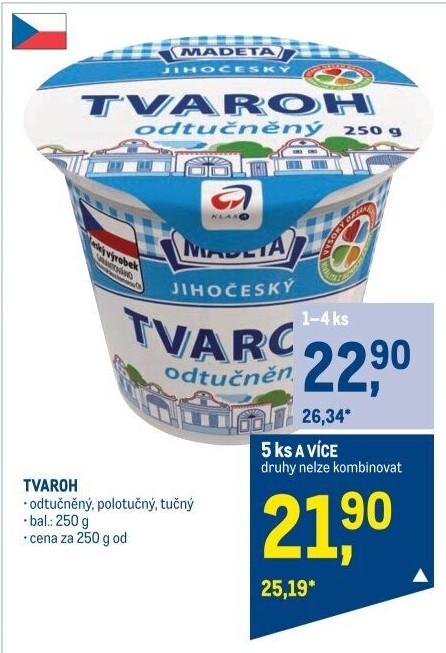 Tvaroh Jihočeský Madeta