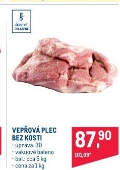 Vepřová plec bez kosti