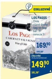Vína Los Pagos - bag in box