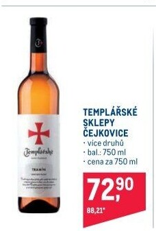Vína Templářské sklepy Čejkovice