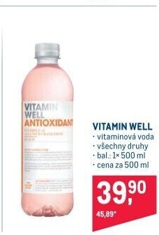 Vitamínová voda Vitamin Well