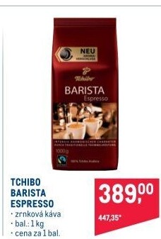 Zrnková káva Barista Espresso Tchibo
