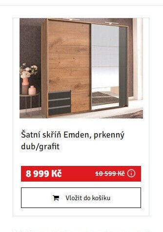 Šatní skříň Emden, prkenný dub/grafit - ASKO akcniletaky.com