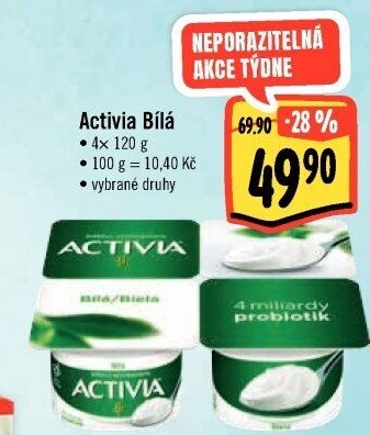 Bílý jogurt Activia Danone