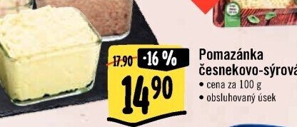 Česneková pomazánka se sýrem