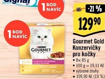 Konzerva pro kočky Gold Gourmet Purina