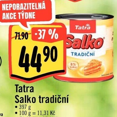 Mléko kondenzované Salko Tatra