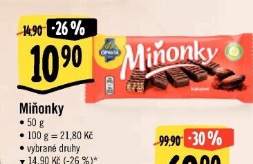 Oplatky Miňonky Opavia