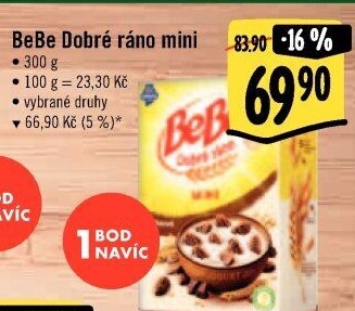 Sušenky BeBe Dobré ráno mini Opavia
