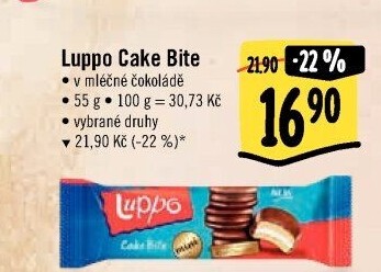 Sušenky celomáčené Cake Bite Luppo