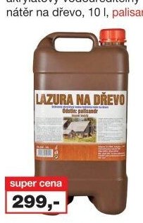 Lazura na dřevo ochranný akrylátový