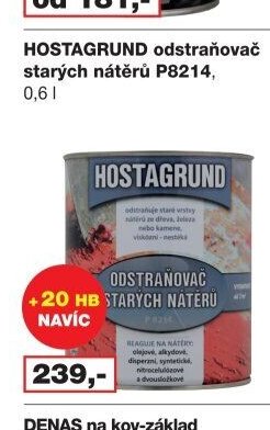 HOSTAGRUND odstraňovač starých nátěrů P8214, 0,6 l