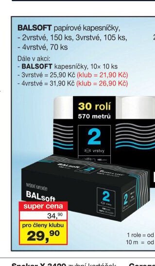 BALSOFT papírové kapesníčky