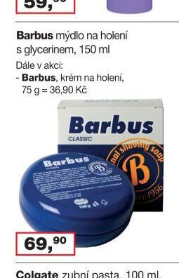 Barbus mýdlo na holení