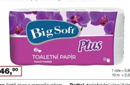 BIG SOFT Plus 2vrstvý toaletní papír