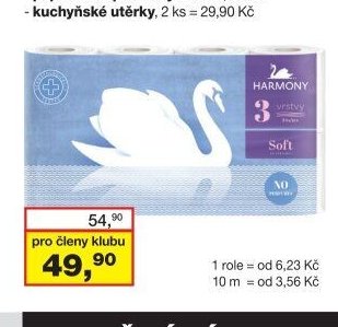 Harmony Soft 3vrstvý toaletní papír