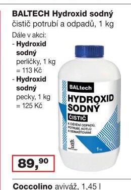 BALTECH Hydroxid sodný čistič potrubí a odpadů
